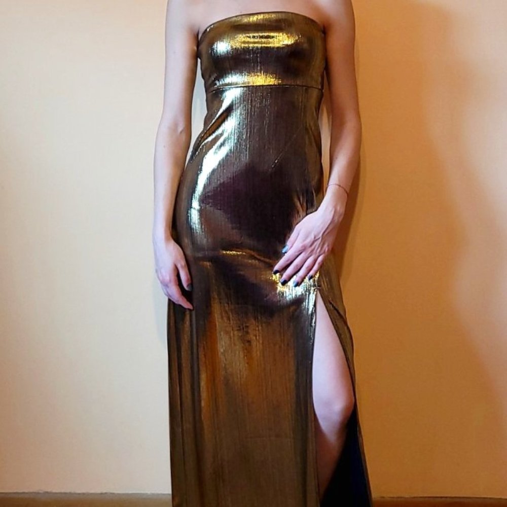 Gold Dress That Hugs Your Sexy Curves